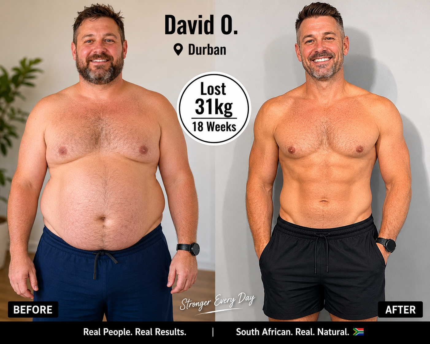 David O. — Lost 31kg in 18 weeks